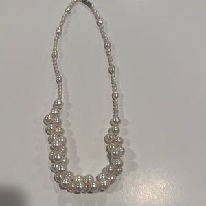 Elegant White Pearl Necklace